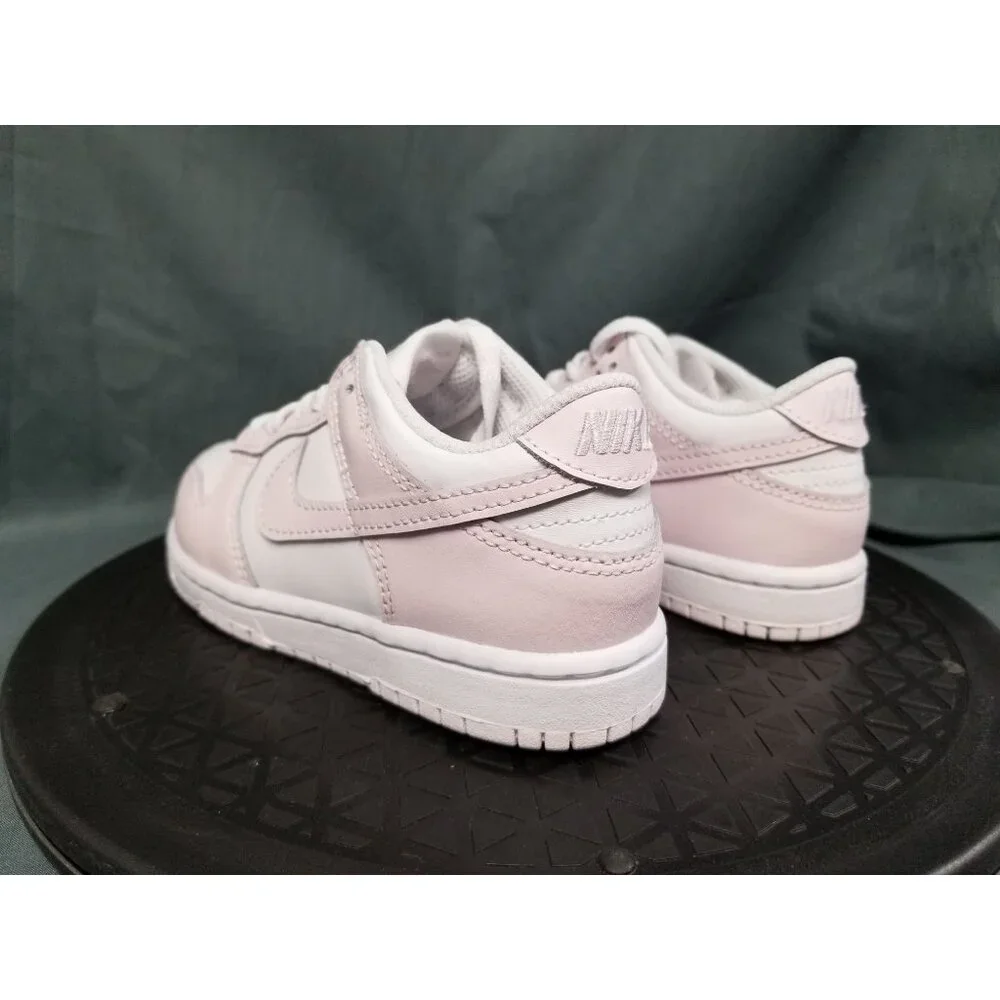 Nike Dunk Low White Light Violet (PS) Girls Size 11c NEW IN BOX! - Picture 6 of 13